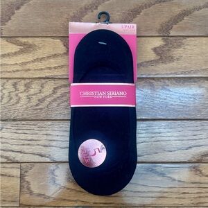Christian Siriano 5-pack Classic Black No-Show Socks